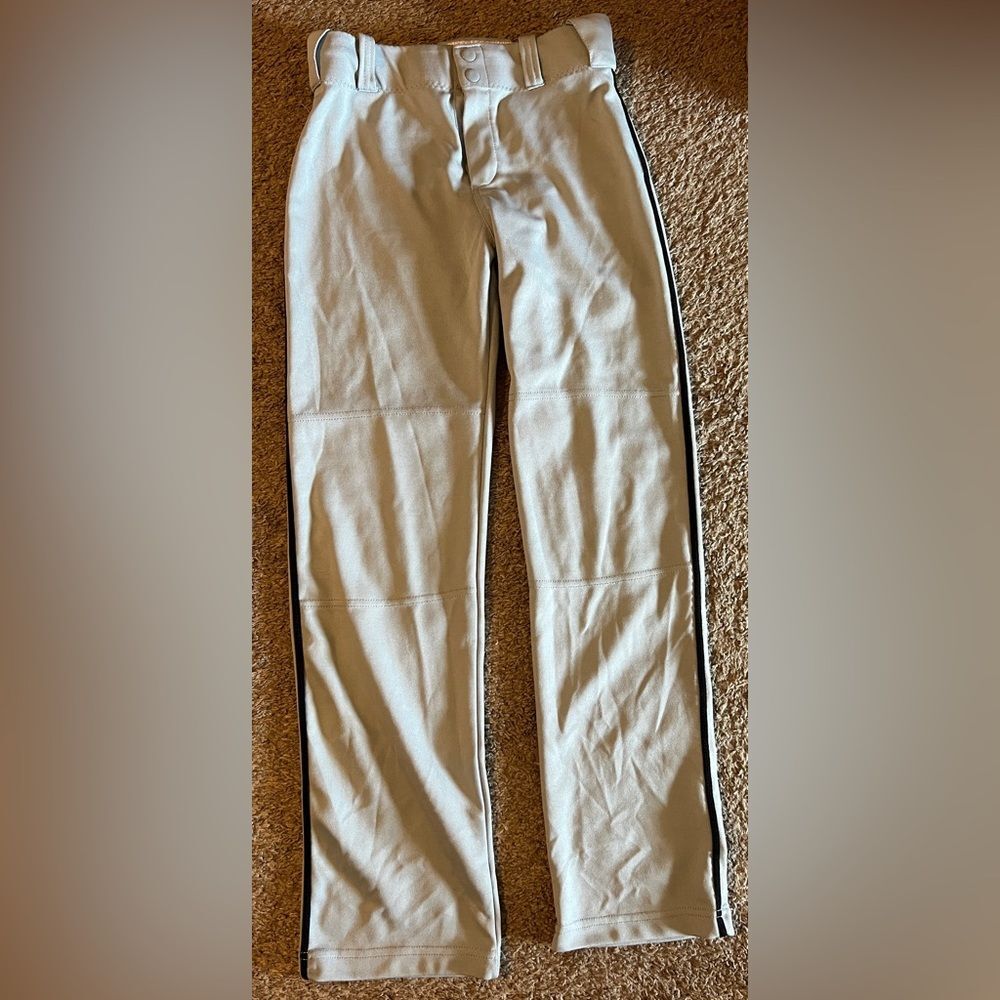 Boys Size L Russell baseball pants Full length/ Gray